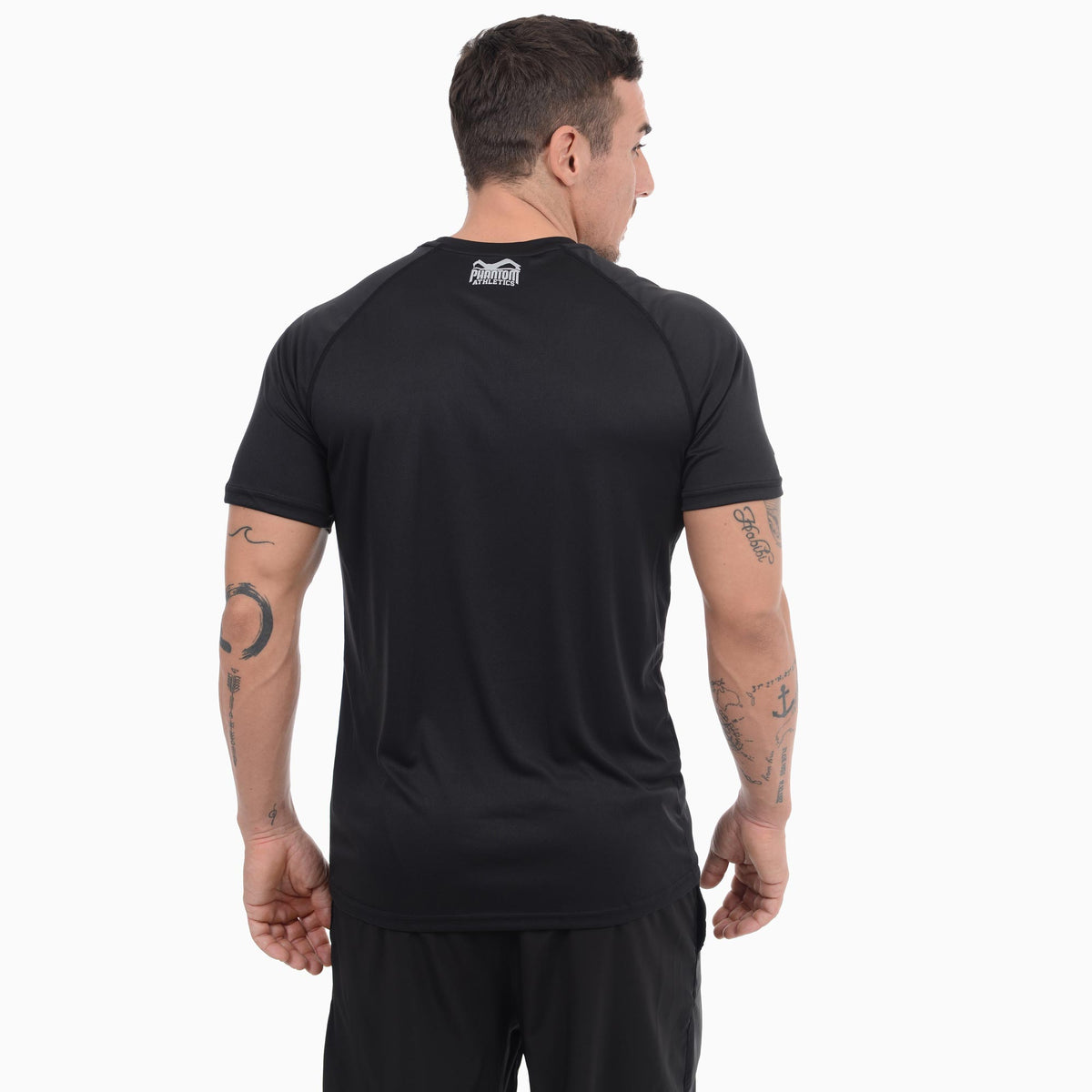 Phantom Athletics Tactic Training Shirt Trainingsshirt T-Shirt Kurzarm Short-Sleeve T-Shirt Schwarz Black