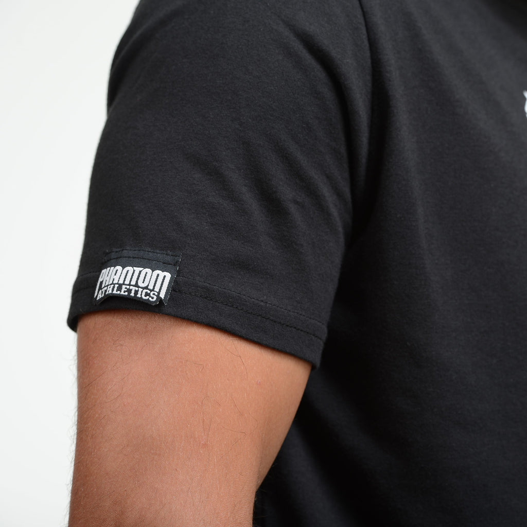 Phantom Athletics T-Shirt Team Tee Shirt Kurzarm Shortlseeve Sportlich Freizeit Black Schwarz