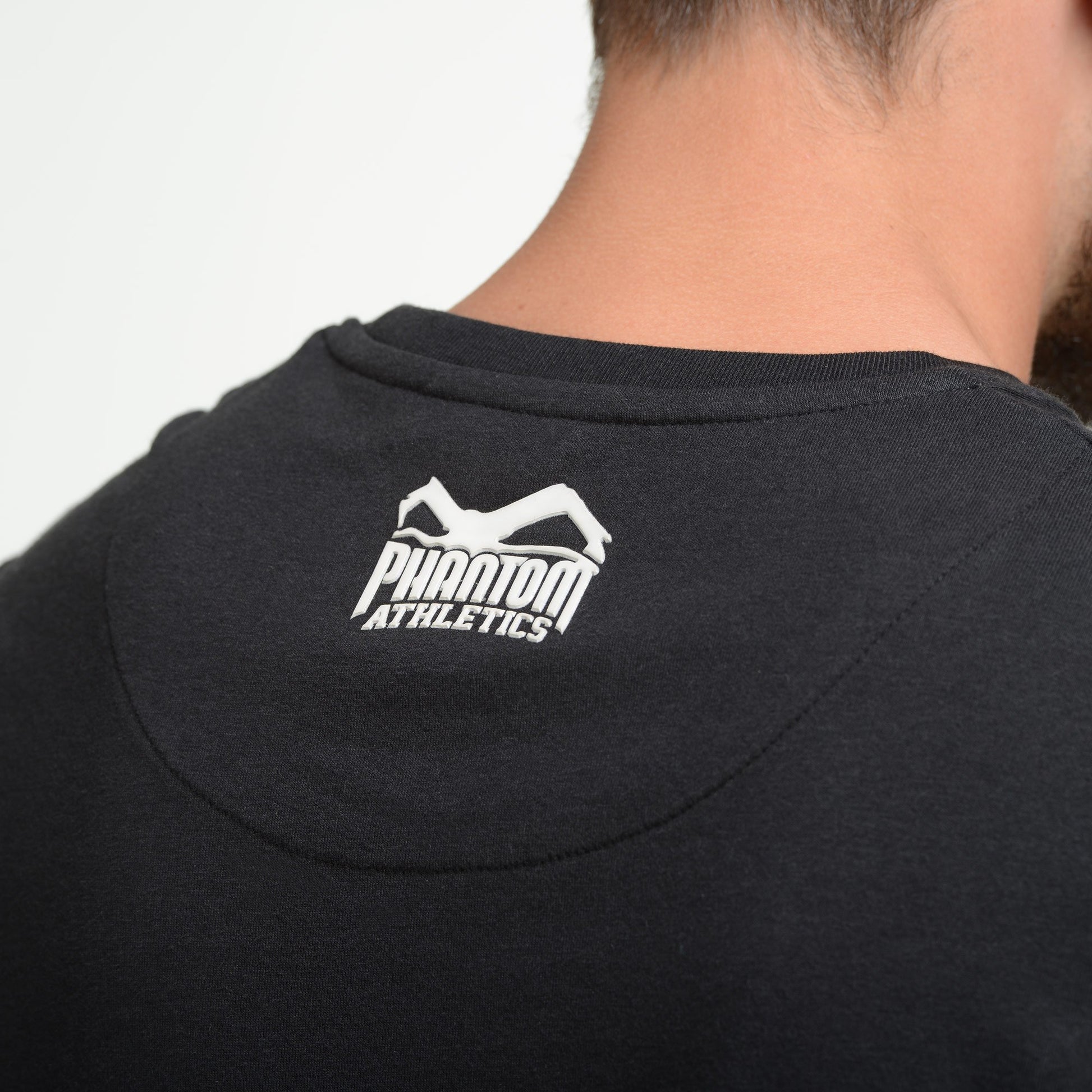 Phantom Athletics T-Shirt Team Tee Shirt Kurzarm Shortlseeve Sportlich Freizeit Black Schwarz