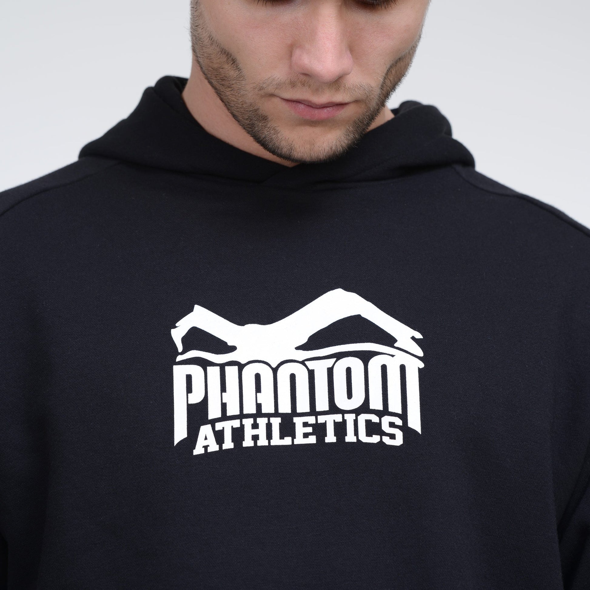 Phantom Athletics Team Hoodie kapuze Trainingshoodie Training Freizeit Sport Langarm Schwarz Black