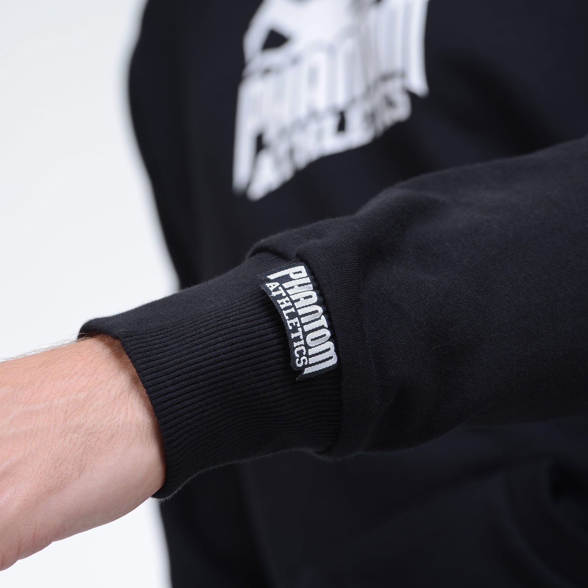 Phantom Athletics Team Hoodie kapuze Trainingshoodie Training Freizeit Sport Langarm Schwarz Black