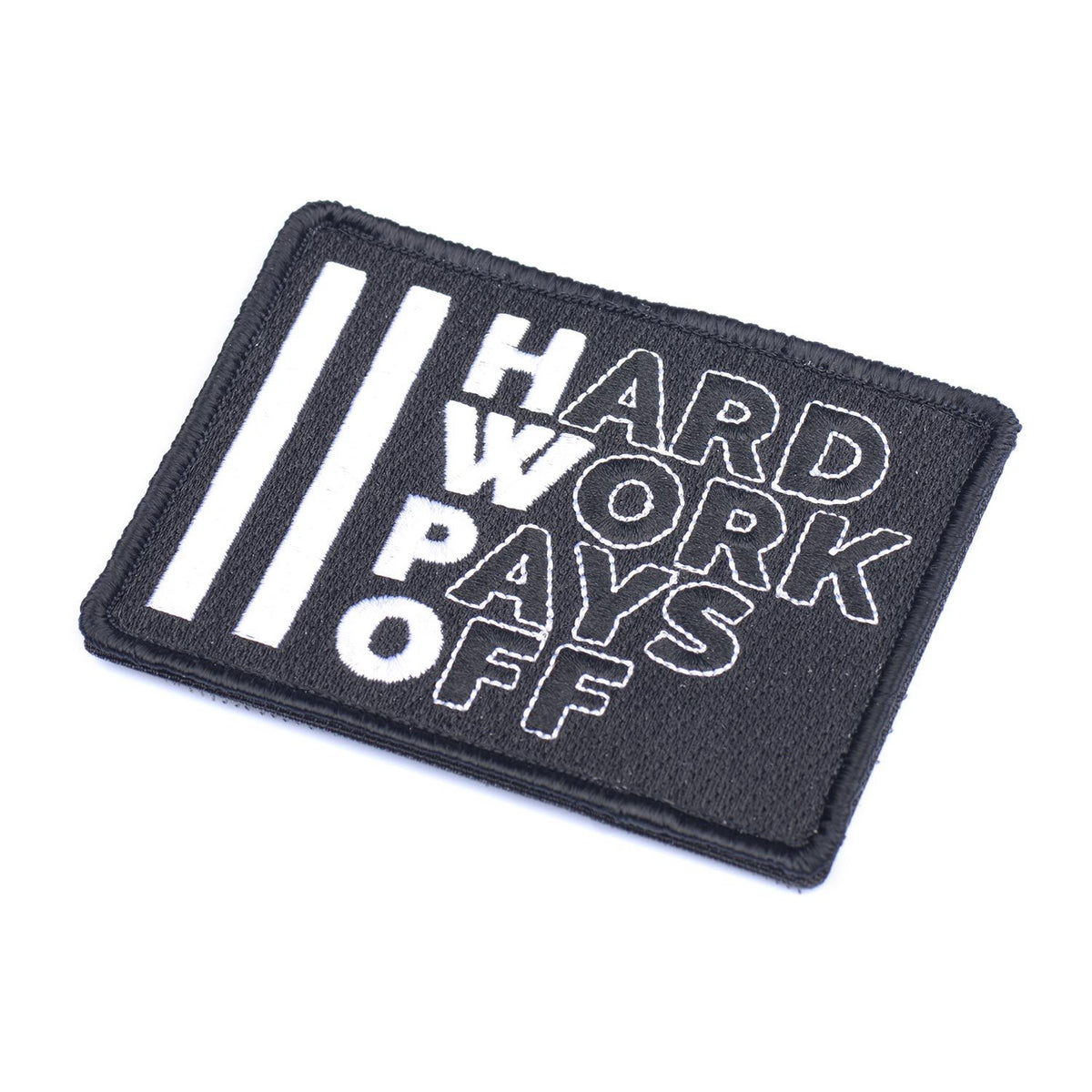 Phantom Athletics Aufnäher Patch für Rucksack Tasche Gymbag Feuerwehr Gewichtsweste Hard Work Pays Off Fitness Functional Crossfit