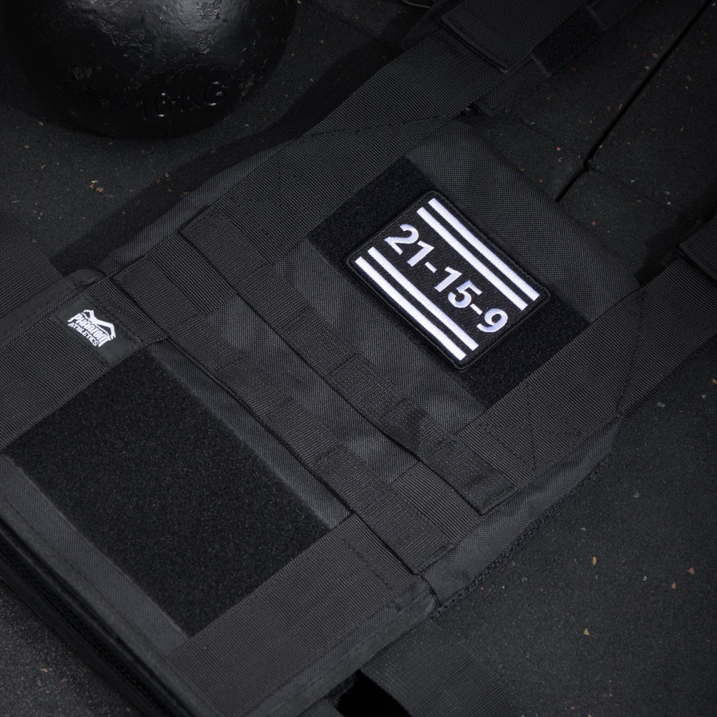 Phantom Athletics Aufnäher Patch für Rucksack Tasche Gymbag Feuerwehr Gewichtsweste 21-15-9 Fitness Functional Crossfit