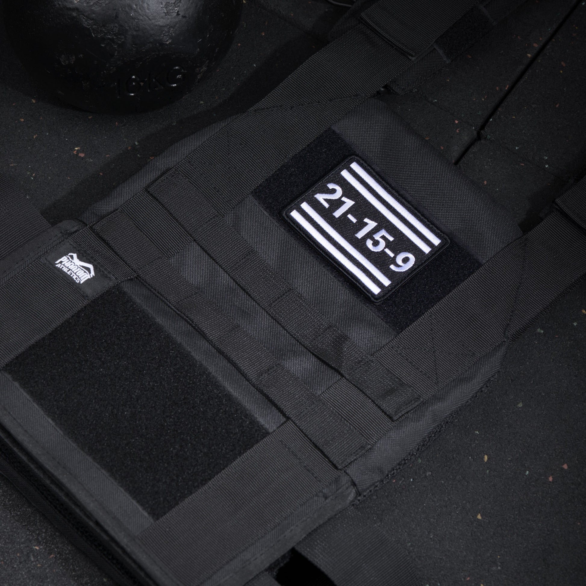 Phantom Athletics Aufnäher Patch für Rucksack Tasche Gymbag Feuerwehr Gewichtsweste 21-15-9 Fitness Functional Crossfit