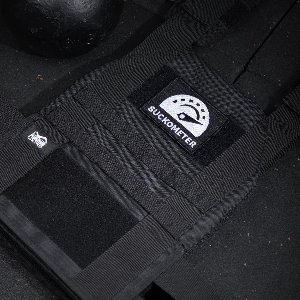 Phantom Athletics Aufnäher Patch für Rucksack Tasche Gymbag Feuerwehr Gewichtsweste Suckometer Fitness Functional Crossfit