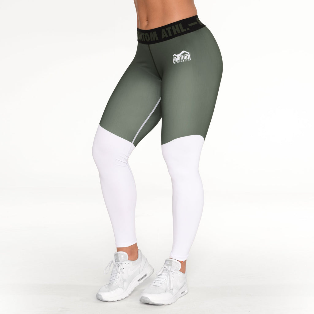Phantom Athletics Leggings Eclipse Tights Waist Training Workout Yoga Grün Green