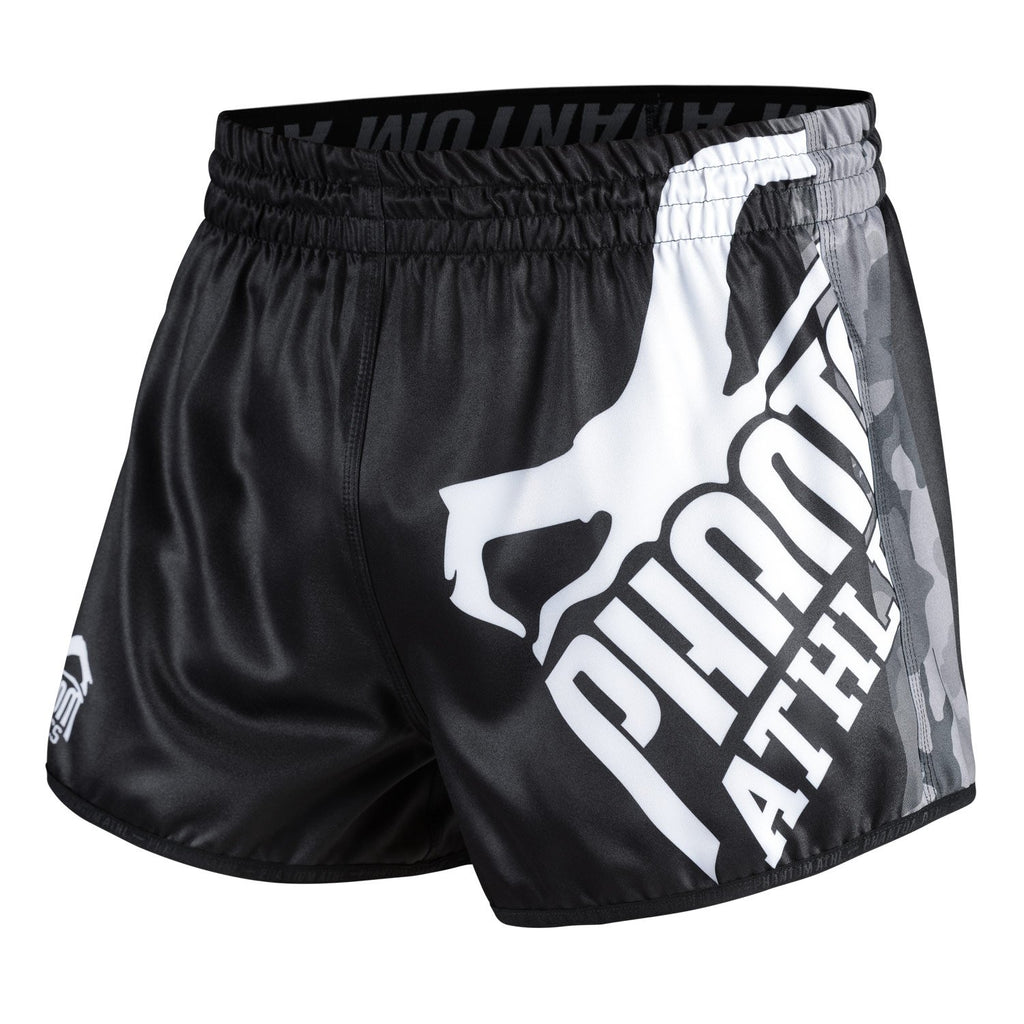 Phantom Athletics Revolution Muay Thai Shorts Hose Thaiboxen Thai boxing  Pants Bottoms K1 Black Schwarz Grau Gray Camo Camouflage