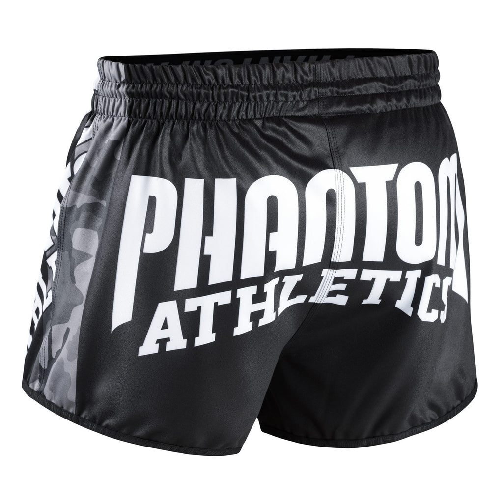 Phantom Athletics Revolution Muay Thai Shorts Hose Thaiboxen Thai boxing  Pants Bottoms K1 Black Schwarz Grau Gray Camo Camouflage