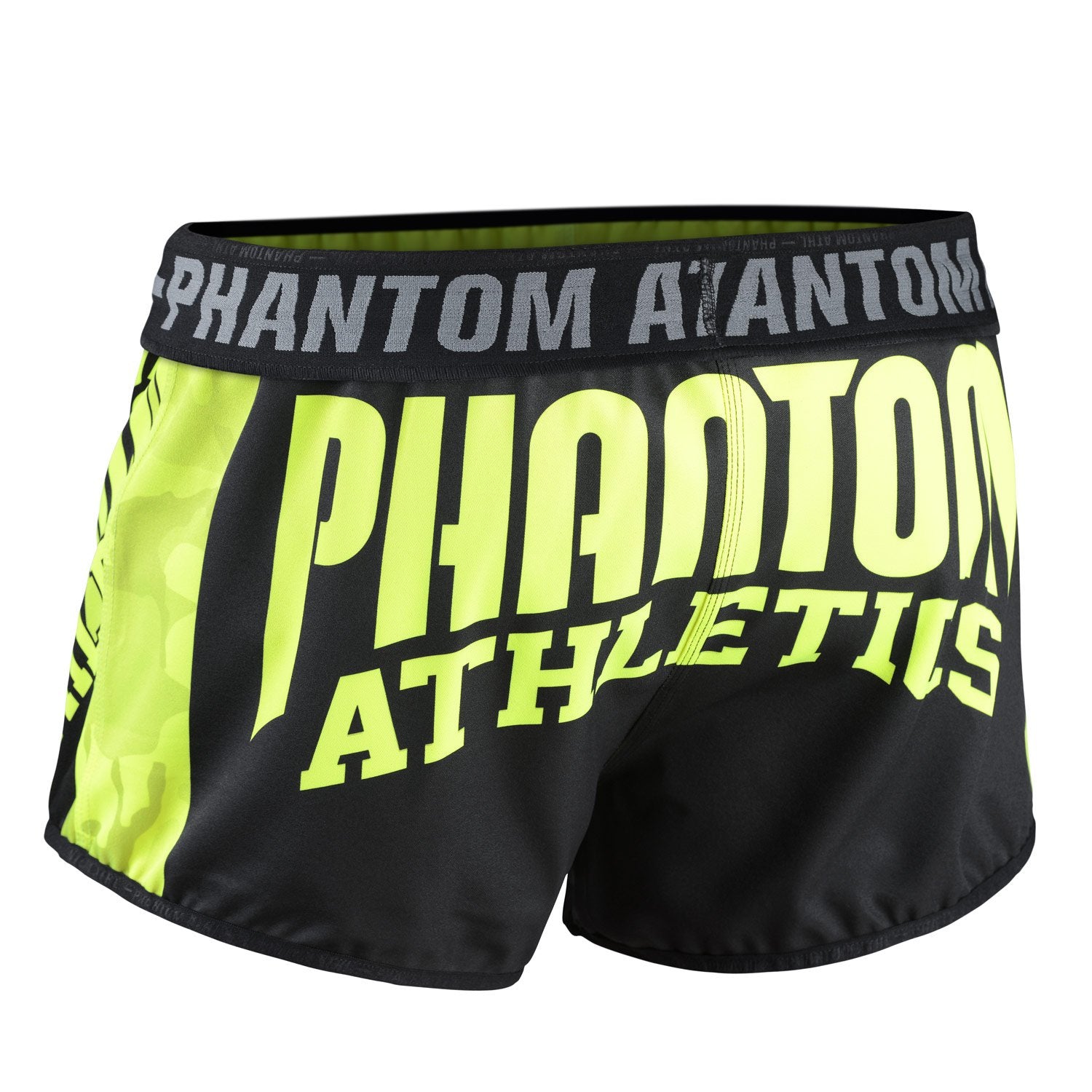 Phantom Athletics Revolution Muay Thai Shorts Hose Thaiboxen Thai boxing  Pants Bottoms K1 Black Schwarz Camo Camouflage Neon Fluo Gelb Grün Yellow Green