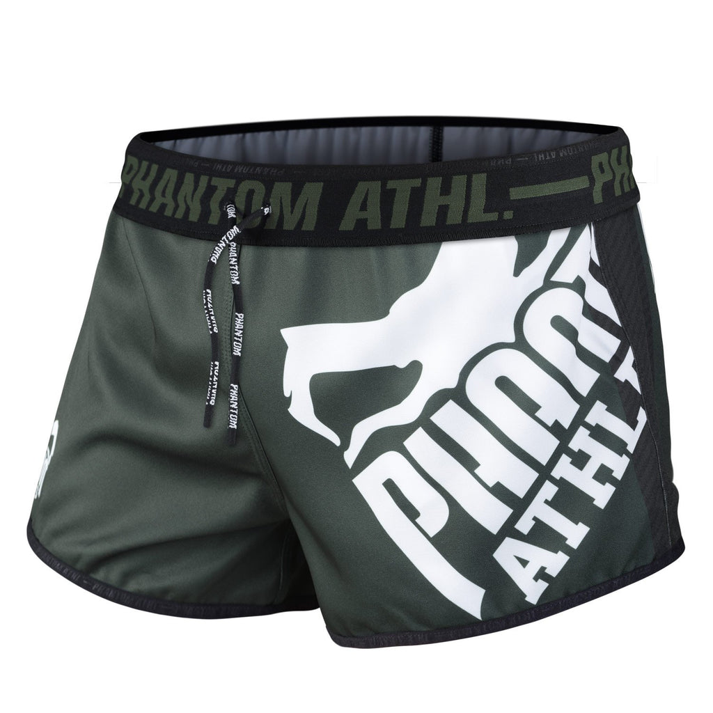 Phantom Athletics Revolution Muay Thai Shorts Hose Thaiboxen Thai boxing  Pants Bottoms K1 Black Schwarz Grün Green