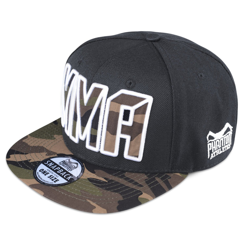 Phantom Athletics Cap Team Kappe Snapback Hat Logo MMA Mixed Martial Arts Camo Camouflage Black Schwarz