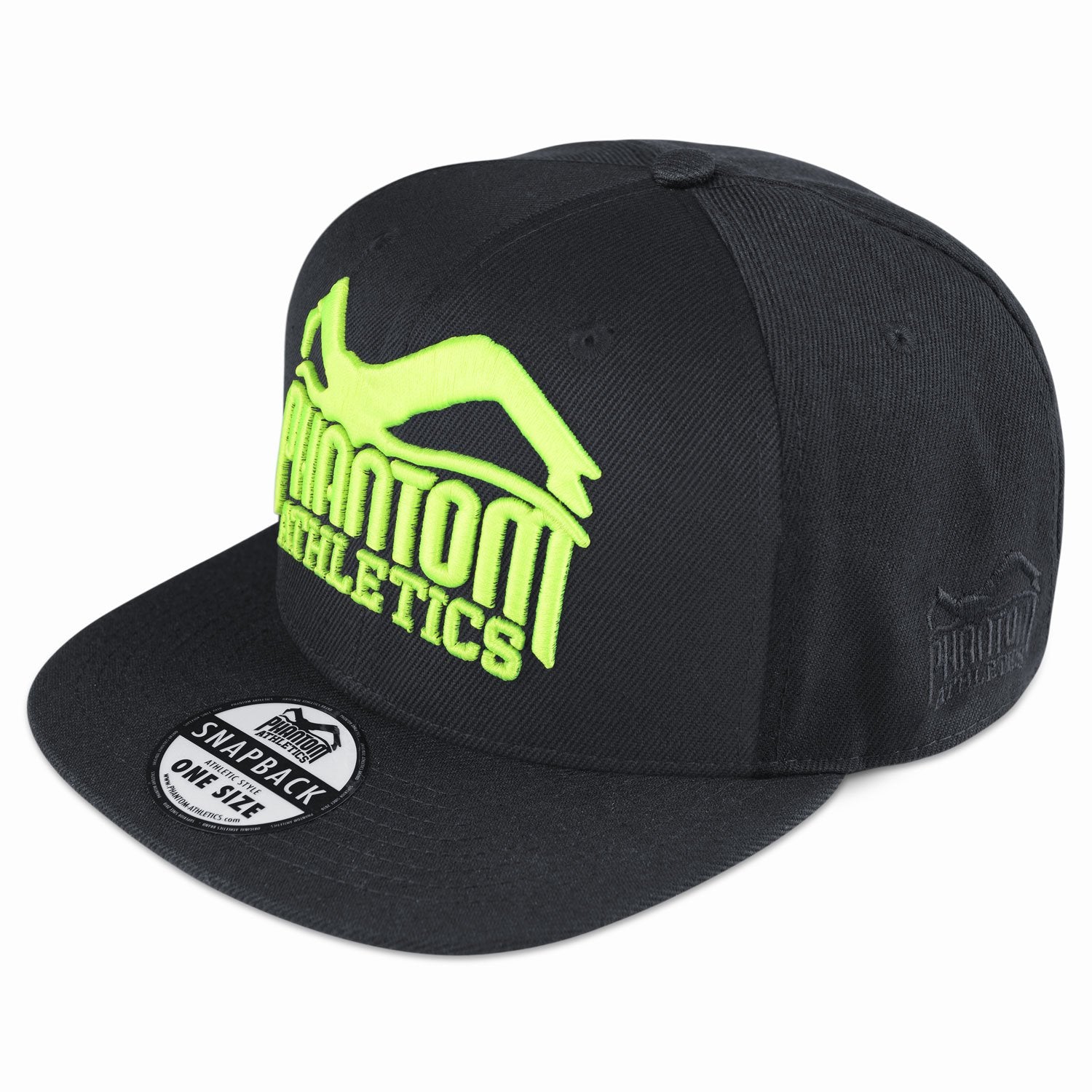 Phantom Athletics Cap Team Kappe Snapback Hat Logo Neon Fluo Grün Green Yellow Gelb