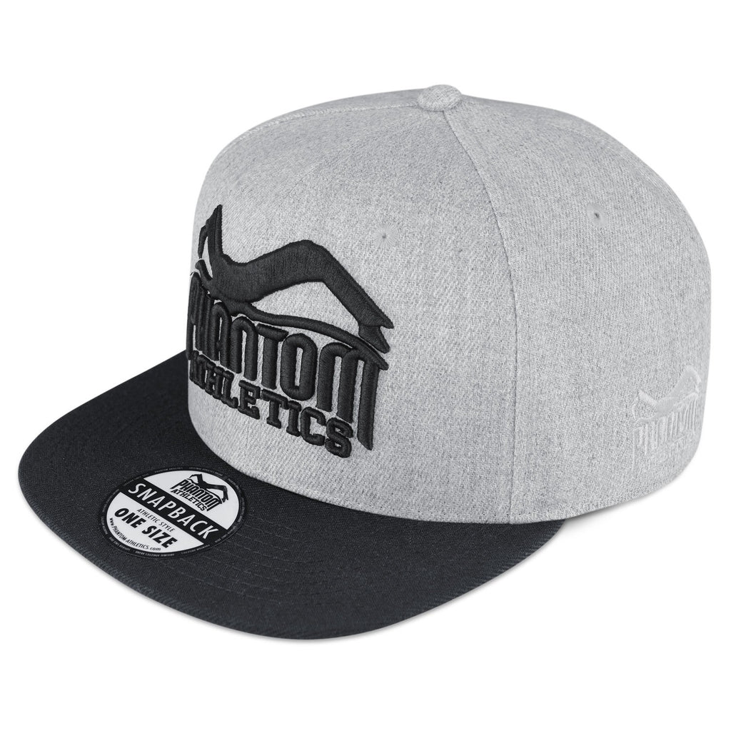 Phantom Athletics Cap Team Kappe Snapback Hat Grau Gray Black Schwarz