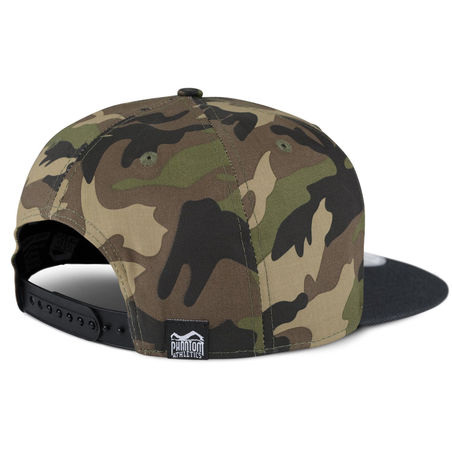 Phantom Athletics Cap Team Kappe Snapback Hat Logo Woodland Camo Camouflage Black Schwarz