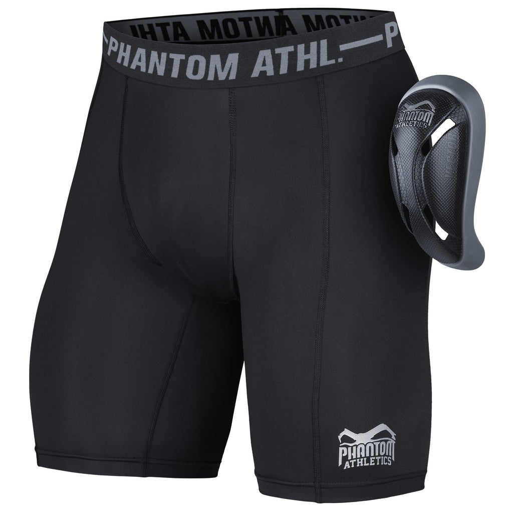 Phantom Athletics Tiefschutz Shorts Vector inkl. Cup Suspensorium Compression Short Kompression Unterhose