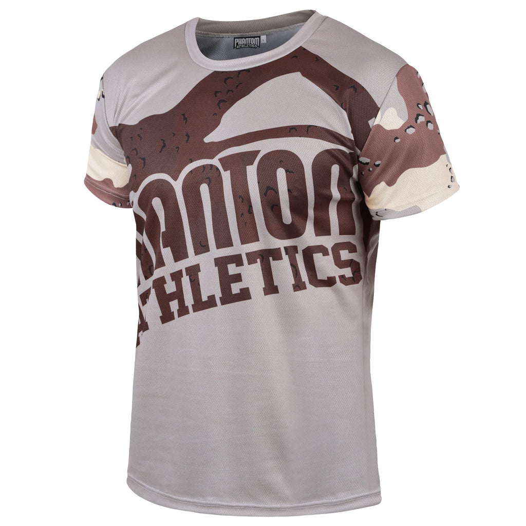 Phantom Athletics EVO Trainingsshirt Training Shirt T-Shirt Kurzarm Camo Warfare Dessert Workout
